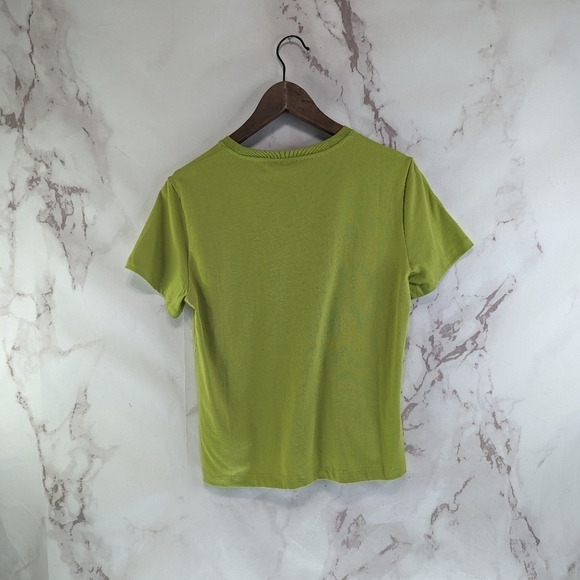 Everlane T Shirt Women Yellow Green Crew Neck Box Cut Tee Organic Cotton - Picture 6 of 12